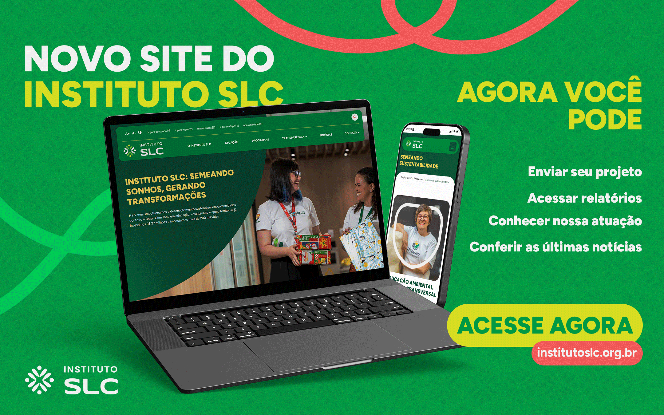 Instituto SLC celebra seis anos com novo site